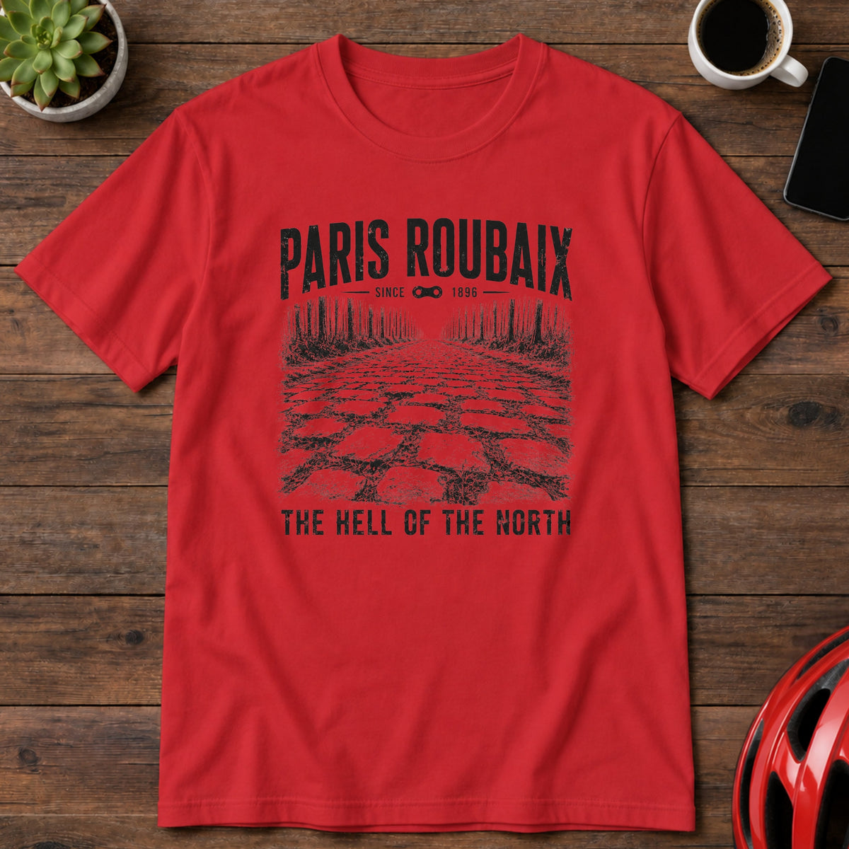 Paris–Roubaix 'The Hell of the North' Cycling T‑Shirt(Global)