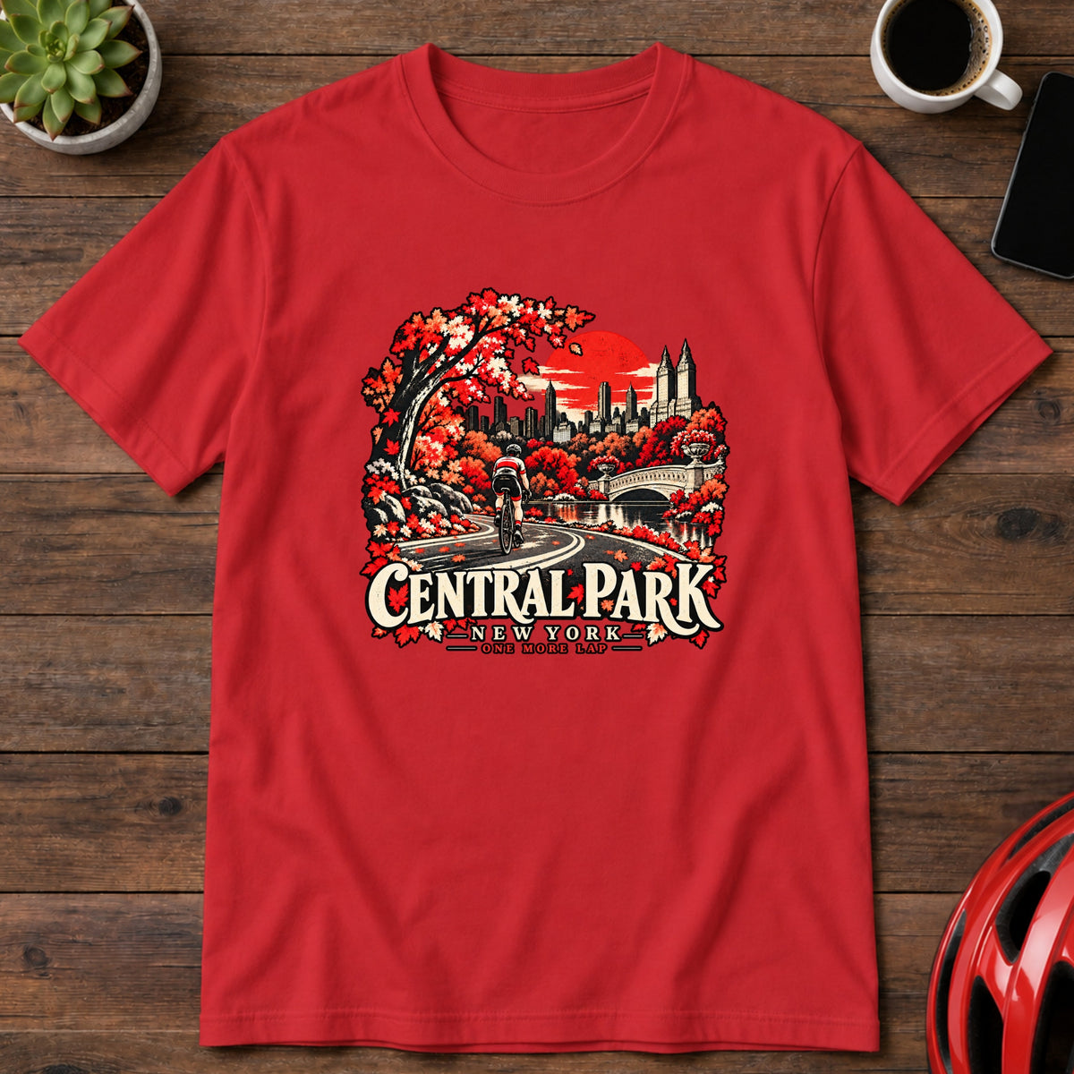 Central Park New York Cycling T-Shirt