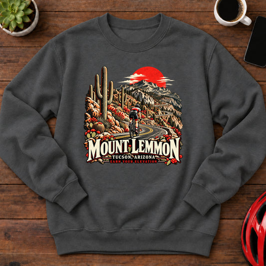 Mount Lemmon Tucson Arizona Cycling Sweatshirt(Global)