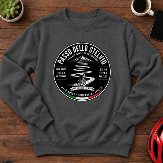 Passo dello Stelvio Cycling Sweatshirt(Global)