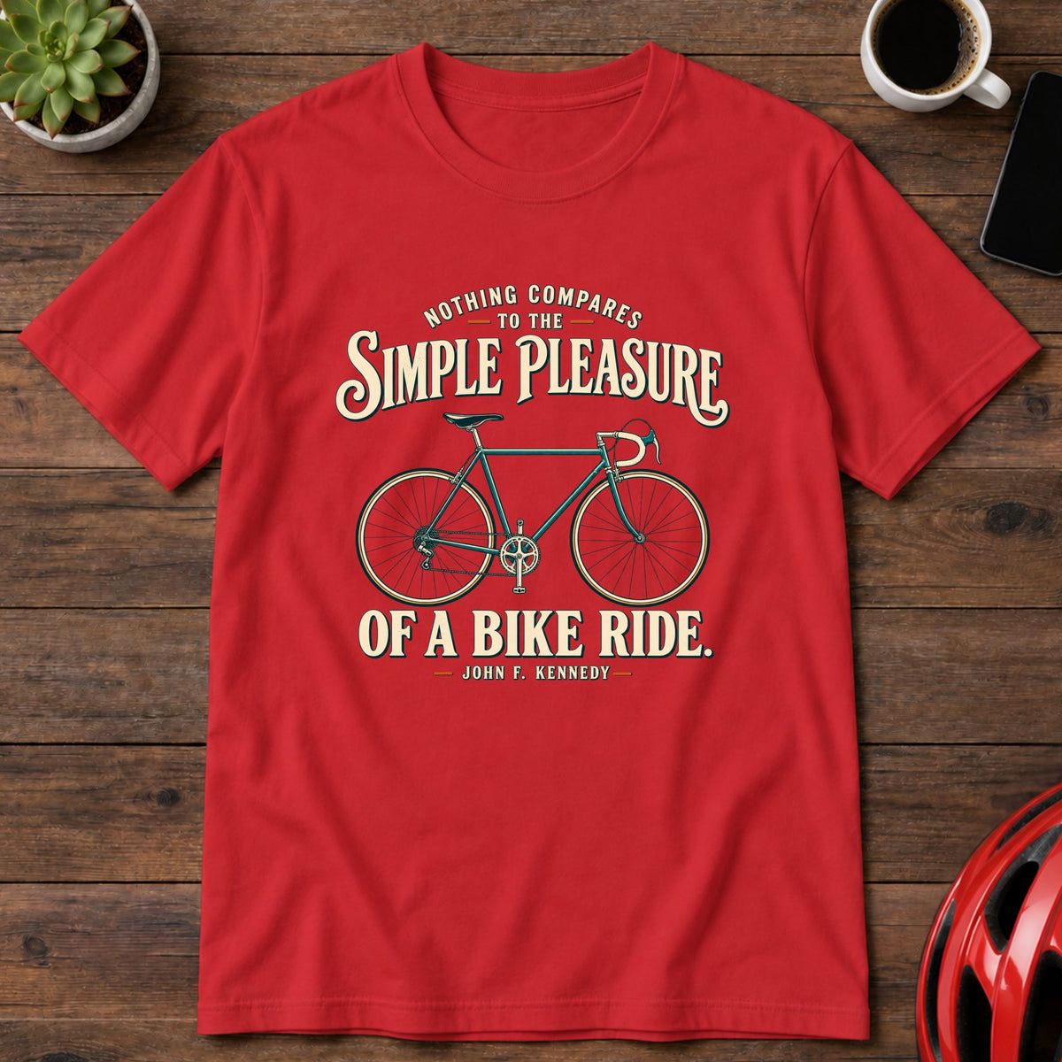 Simple Pleasure Bike Ride T-Shirt(Global)