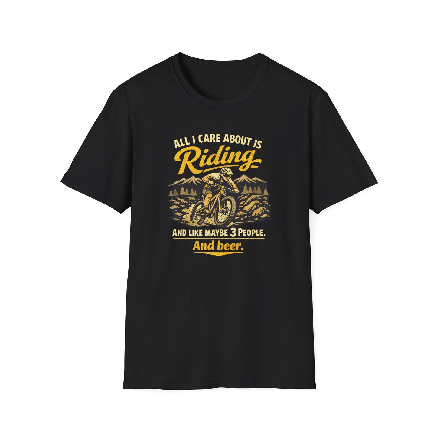 All I Care About Is Riding MTB Cycling  T-Shirt