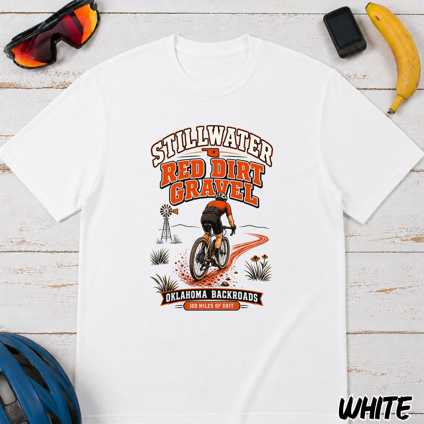 Stillwater Red Dirt Gravel T-Shirt — Oklahoma Gravel Cycling Tee