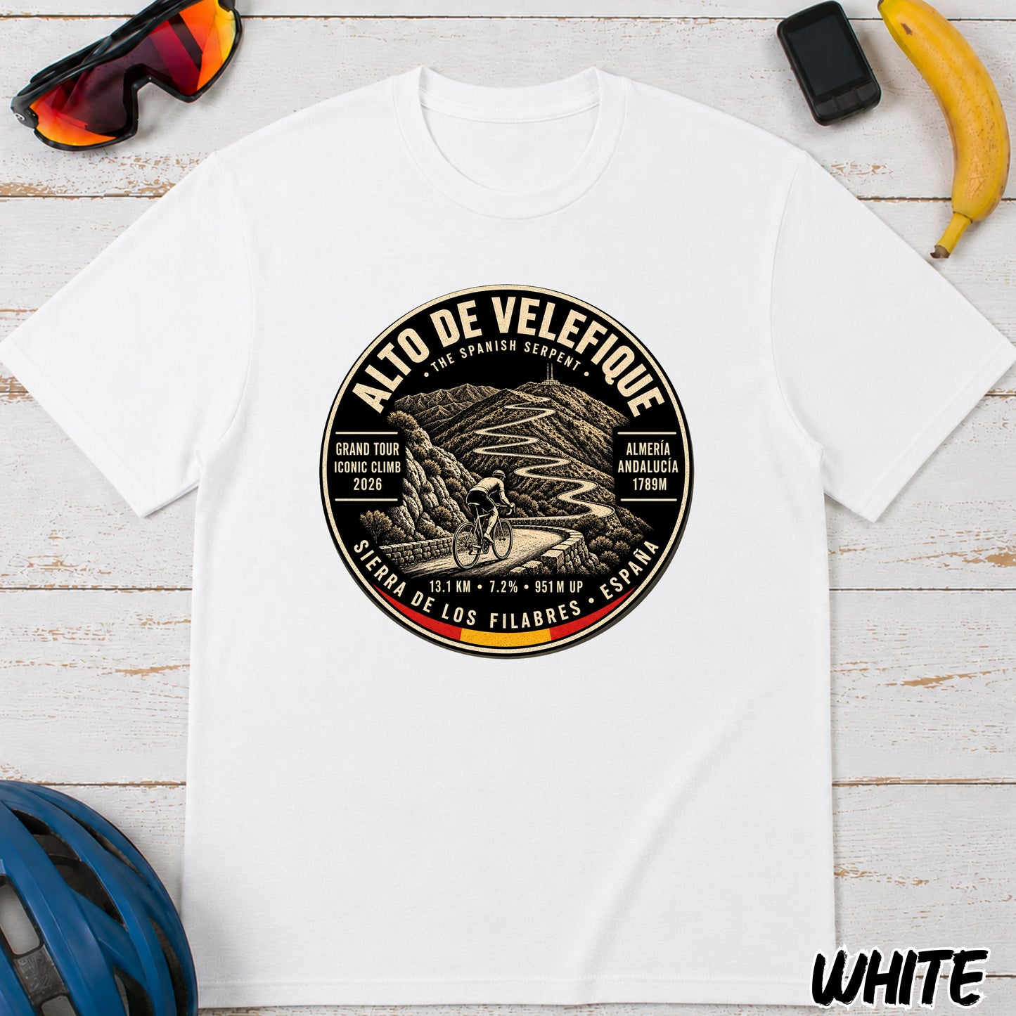 Alto de Velefique Le Vuelta T‑Shirt — Spanish Sierra Climb Tee