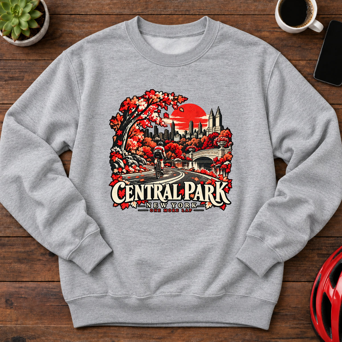 Central Park New York Cycling Sweatshirt(Global)