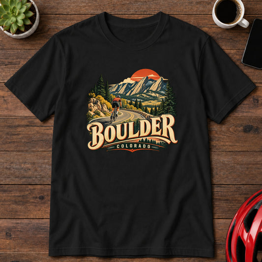 Boulder Colorado Cycling T-Shirt(Global)