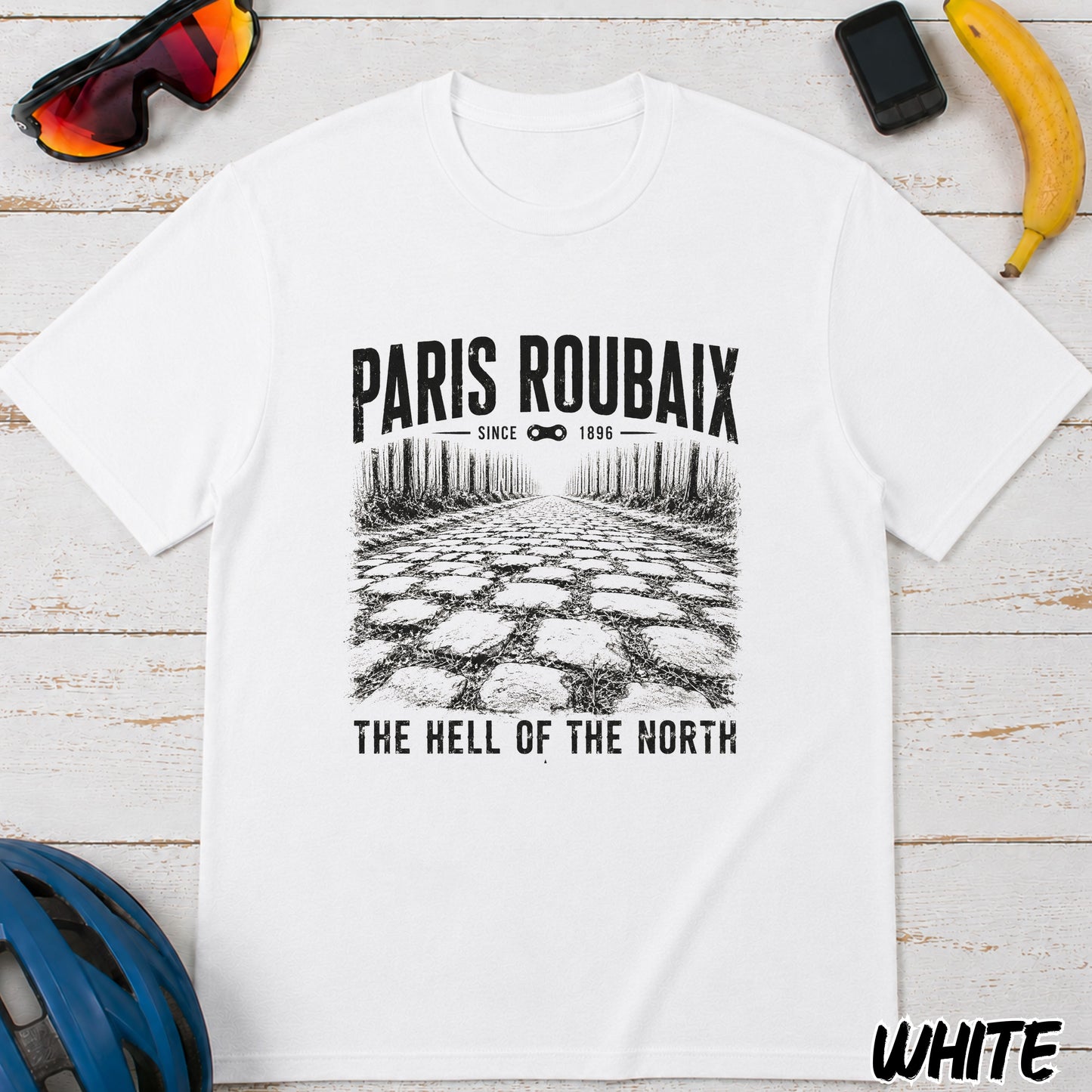 Paris Roubaix T-Shirt — Vintage 'The Hell of the North' Cycling Tee