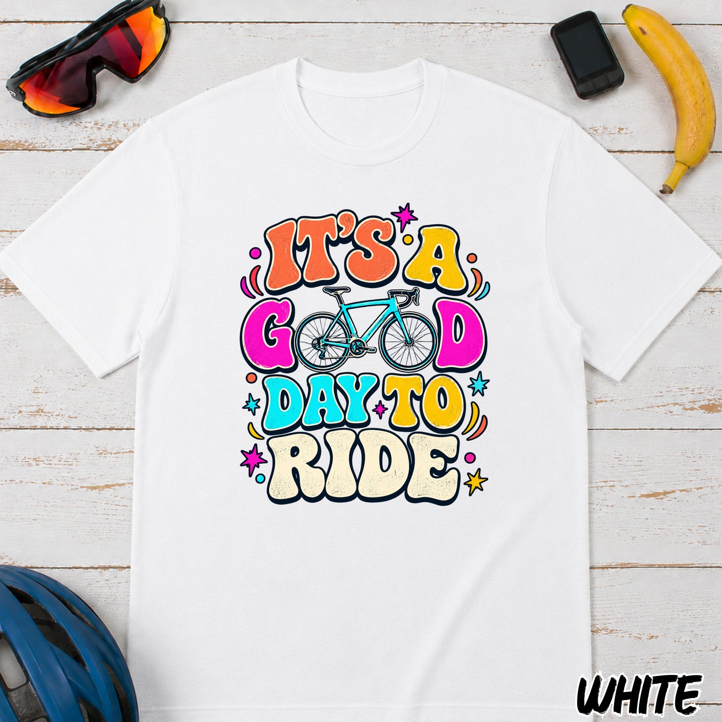 Bike T-Shirt — "It's a Good Day to Ride" Retro Cycling Tee