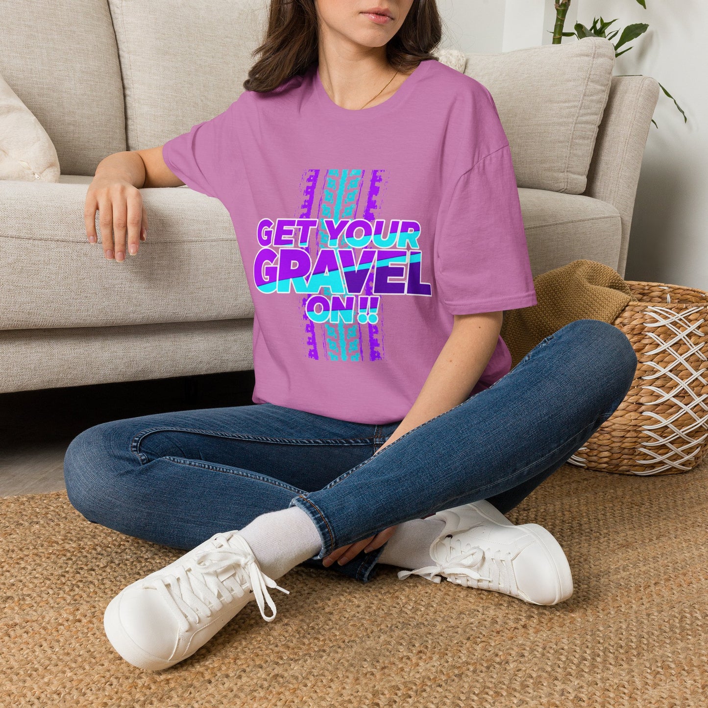 Get Your Gravel On T-Shirt — Retro Gravel Riding Cycling Tee