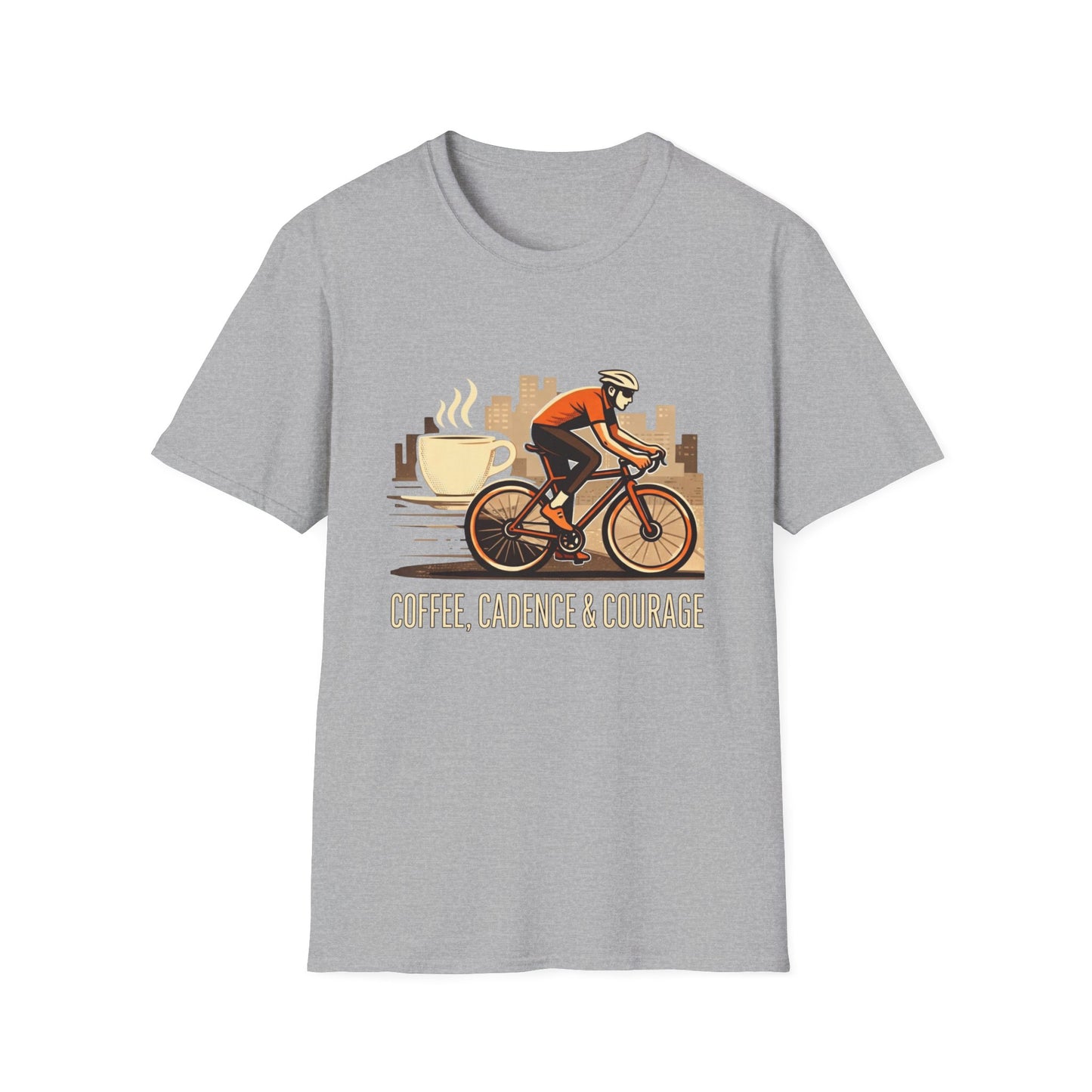 Cadence, coffee & courage Cycling T-Shirt