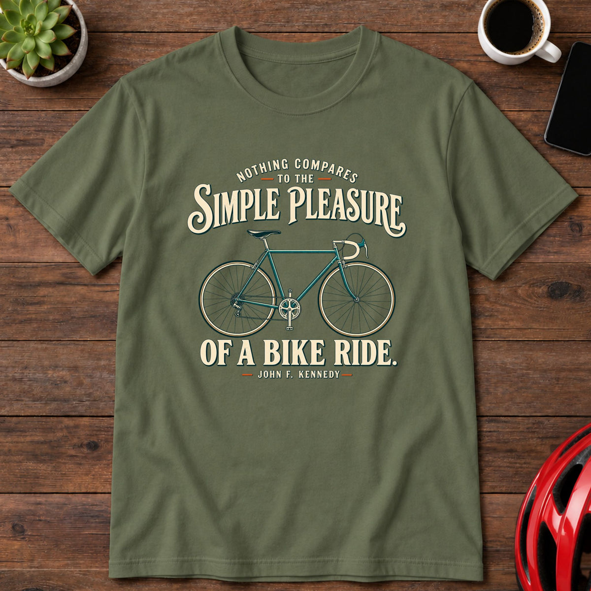 Simple Pleasure Bike Ride T-Shirt(Global)