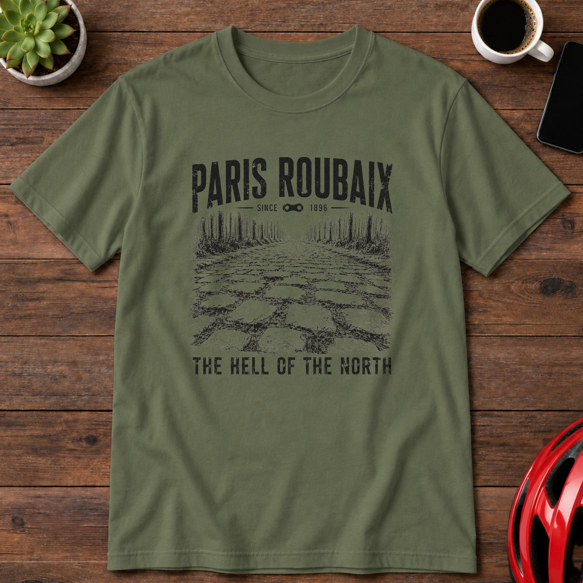 Paris–Roubaix 'The Hell of the North' Cycling T‑Shirt(Global)