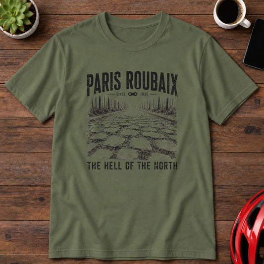 Paris–Roubaix 'The Hell of the North' Cycling T‑Shirt(Global)