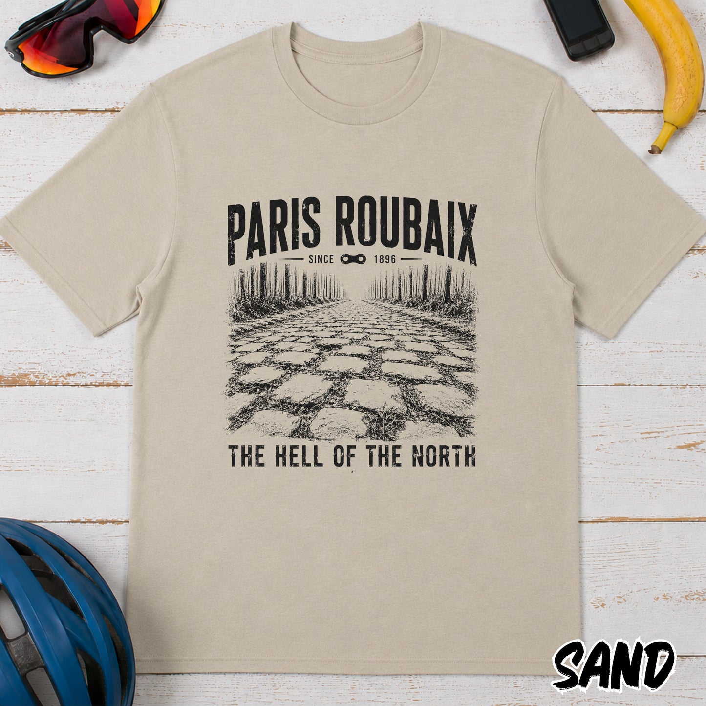 Paris Roubaix T-Shirt — Vintage 'The Hell of the North' Cycling Tee