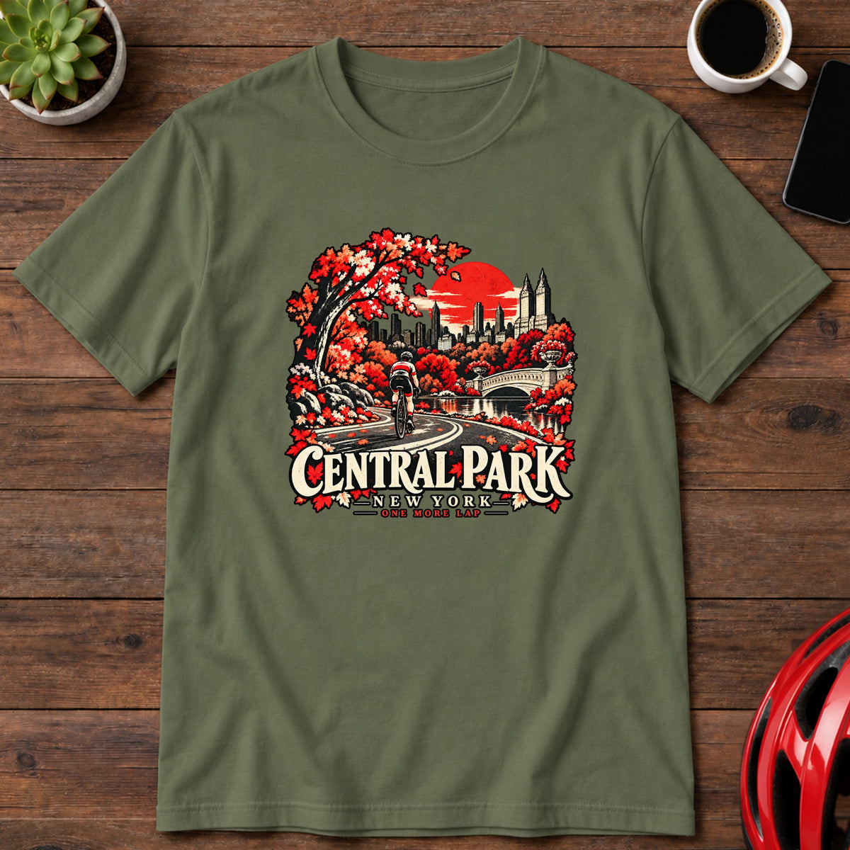 Central Park New York Cycling T-Shirt