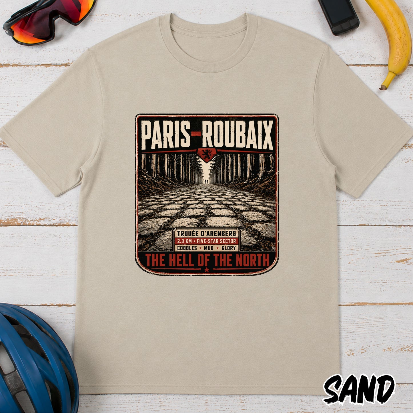 Paris–Roubaix Cycling T-Shirt — Vintage 'Hell of the North' Race Tee