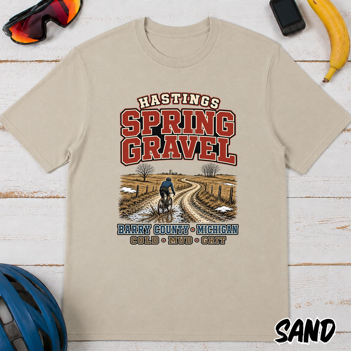 Spring Gravel T-Shirt — Hastings Gravel Ride Graphic Tee
