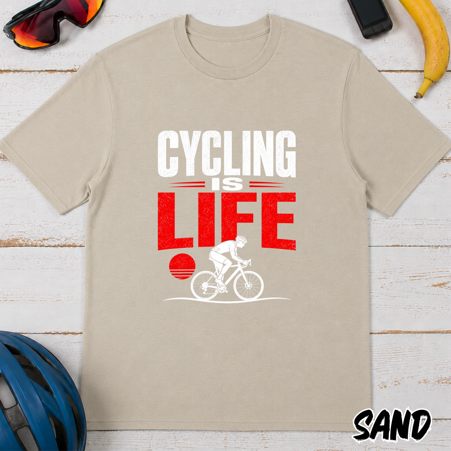 Cycling Is Life T-Shirt — Bold Bike Lover Tee