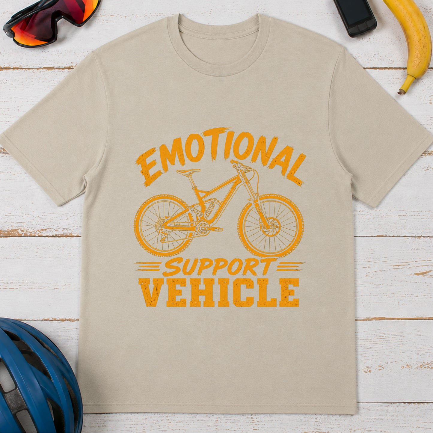 Cycling Tee Emotional Support Vehicle T-Shirt — Funny Enduro T-Shirt