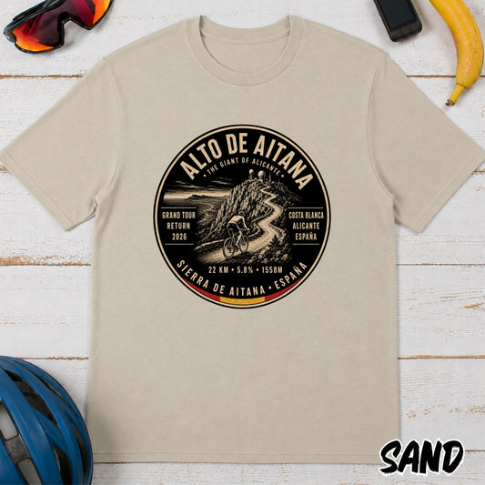 Alto de Aitana Cycling Tee — Vintage Costa Blanca Ride Graphic T-Shirt