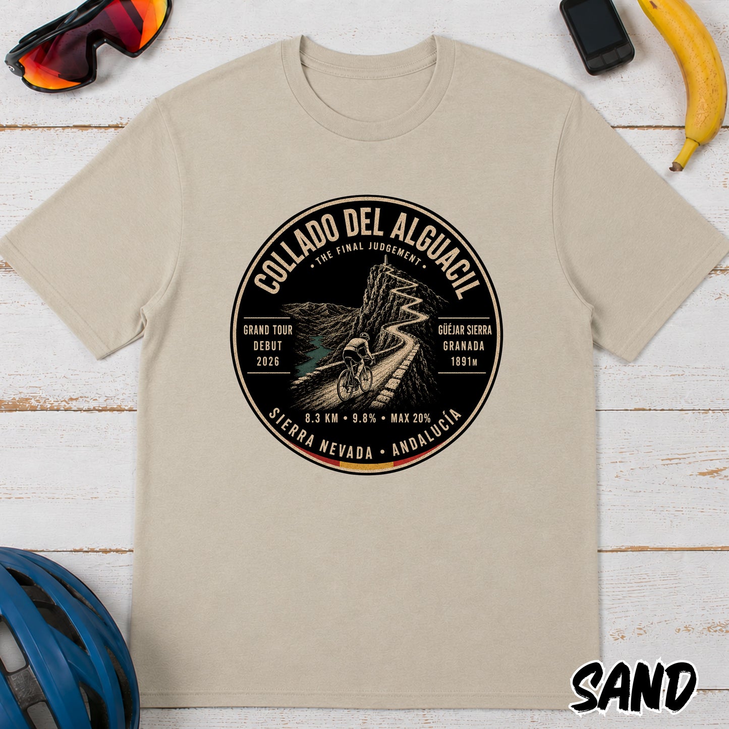 Collado Del Alguacil Mountain Road Cycling T-Shirt — La Vuelta Tee