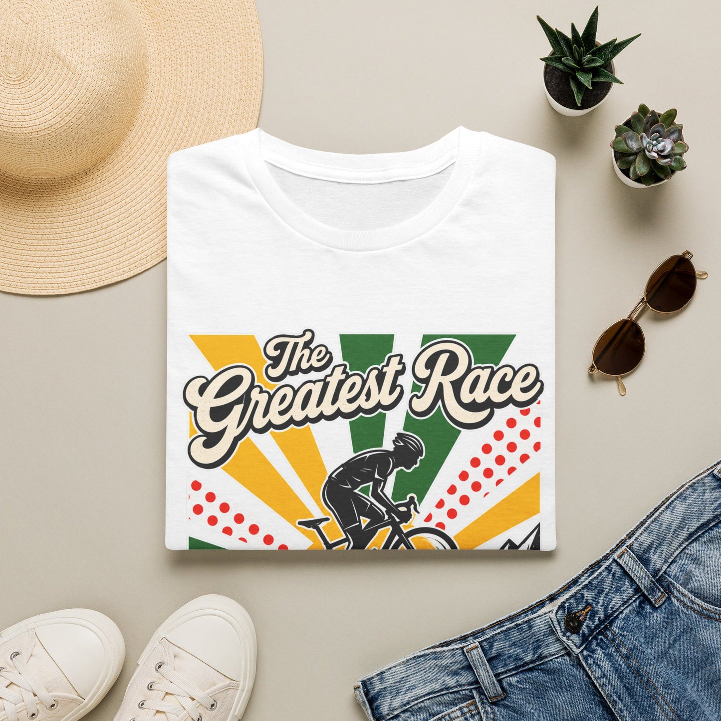 The Greatest Race Tour de France Cycling T‑Shirt — Vive Le Tour Retro Bike Tee