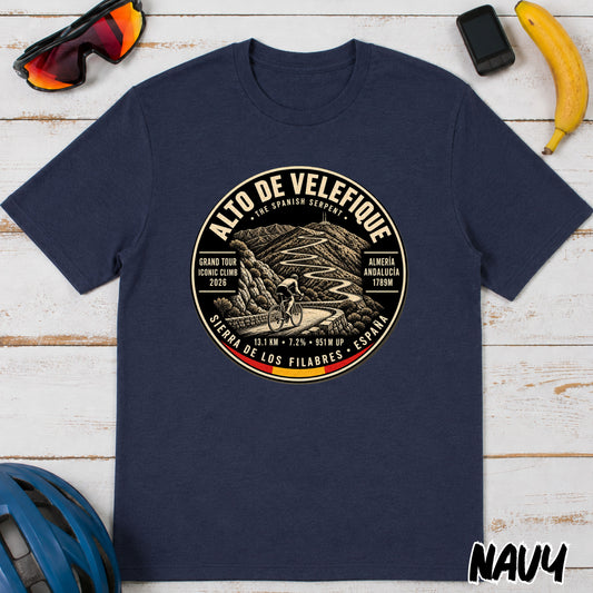 Alto de Velefique Le Vuelta T‑Shirt — Spanish Sierra Climb Tee
