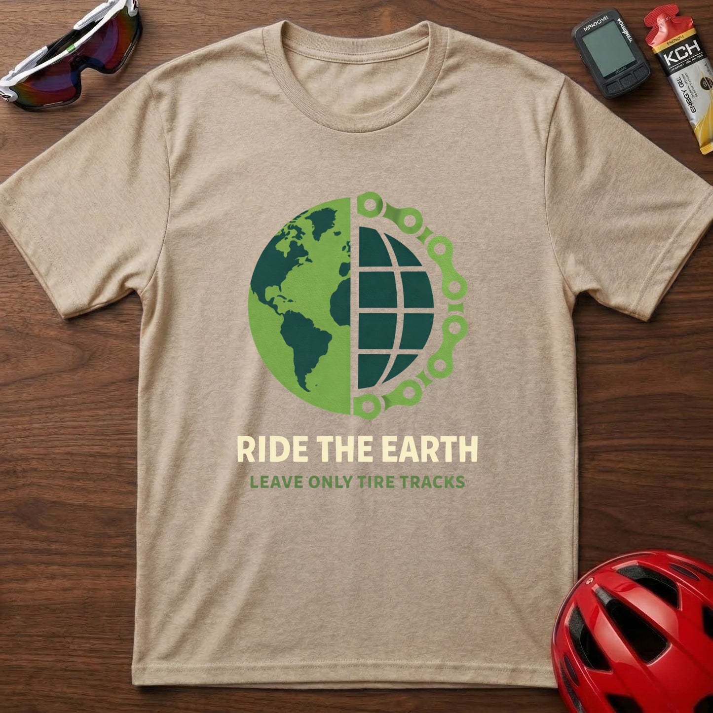 Ride The Earth Cycling  T-Shirt
