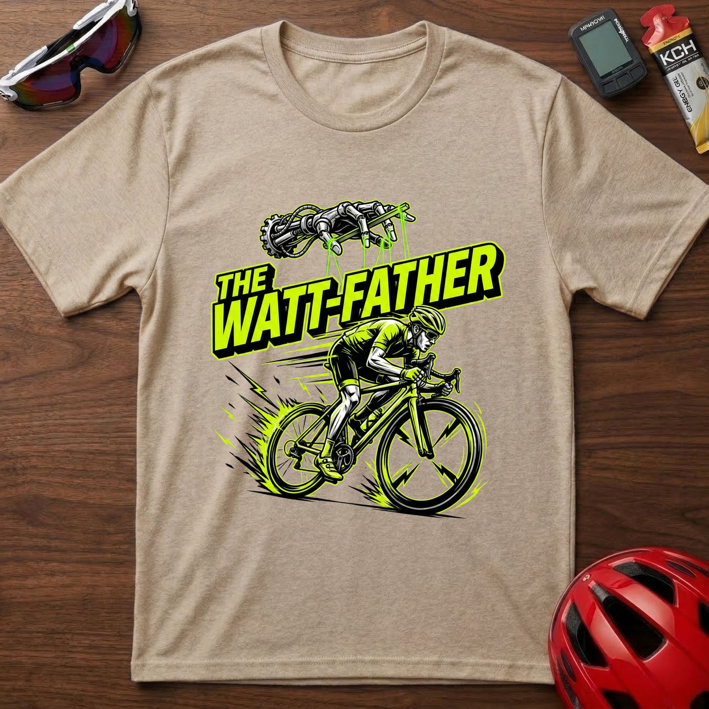 The Watt Father Cycling  T-Shirt