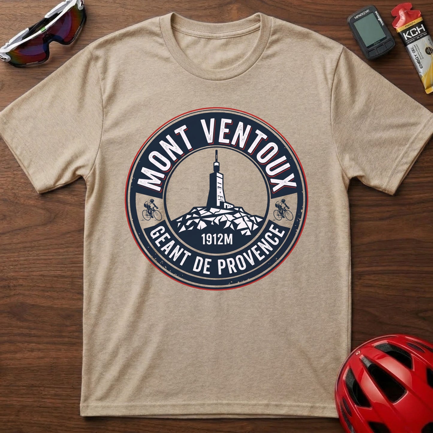 Mont Ventoux Cycling T-Shirt – Mont Ventoux 1912m Vintage Badge