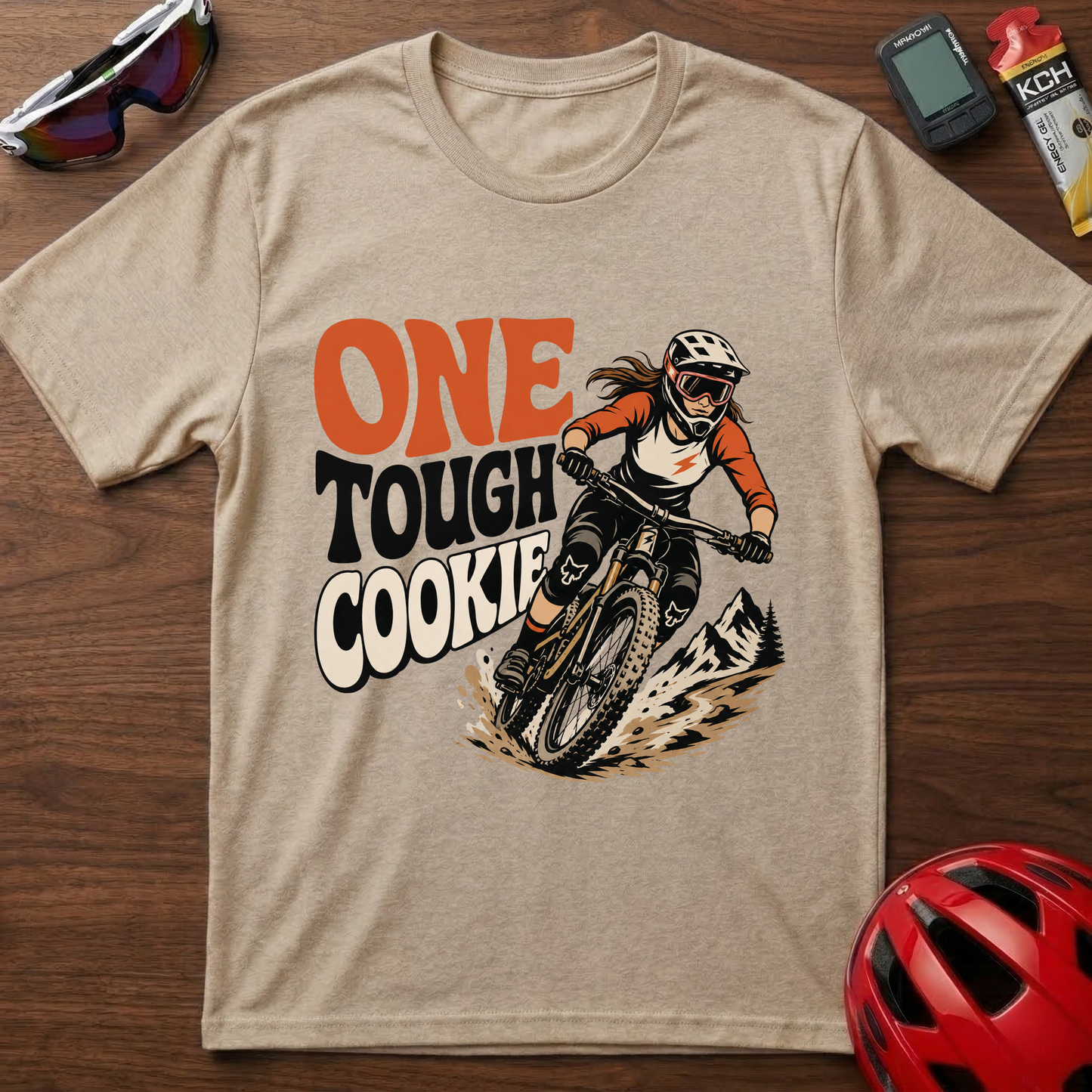 One Tough Cookie Mountain Biker T-Shirt