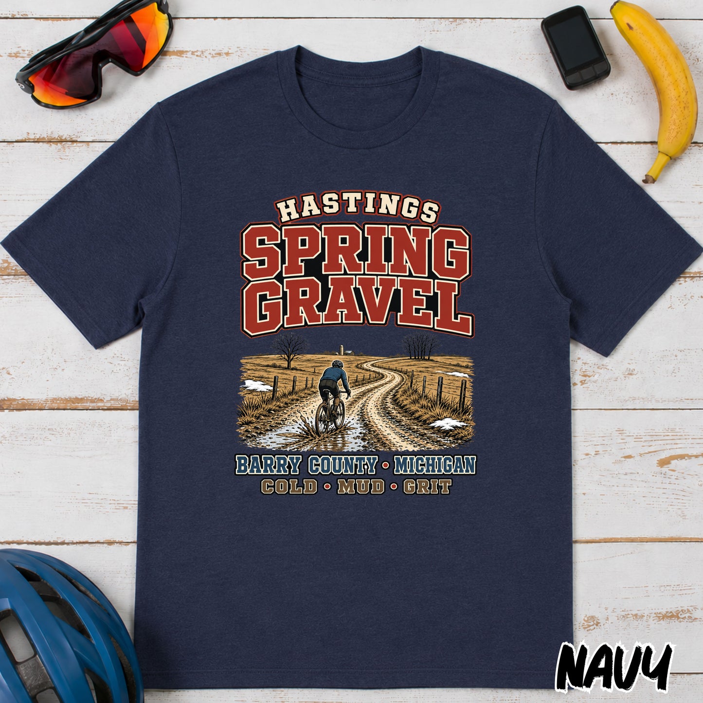 Spring Gravel T-Shirt — Hastings Gravel Ride Graphic Tee