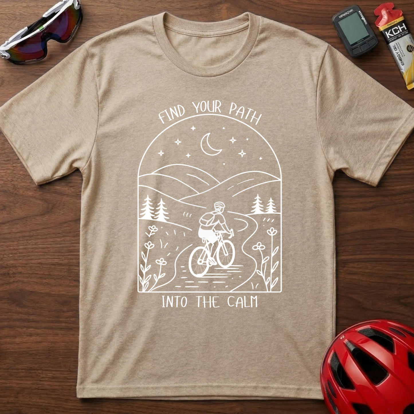 Find Your Path Into The Calm Cycling  T-Shirt