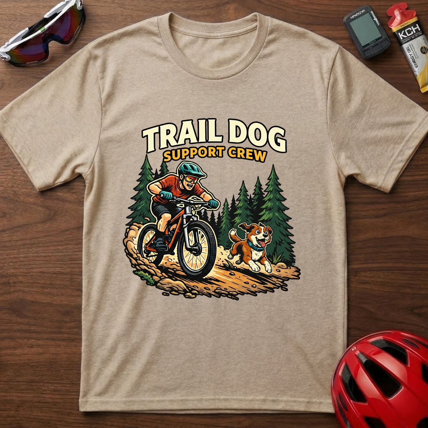 Trail Dog Support Crew Cycling  T-Shirt