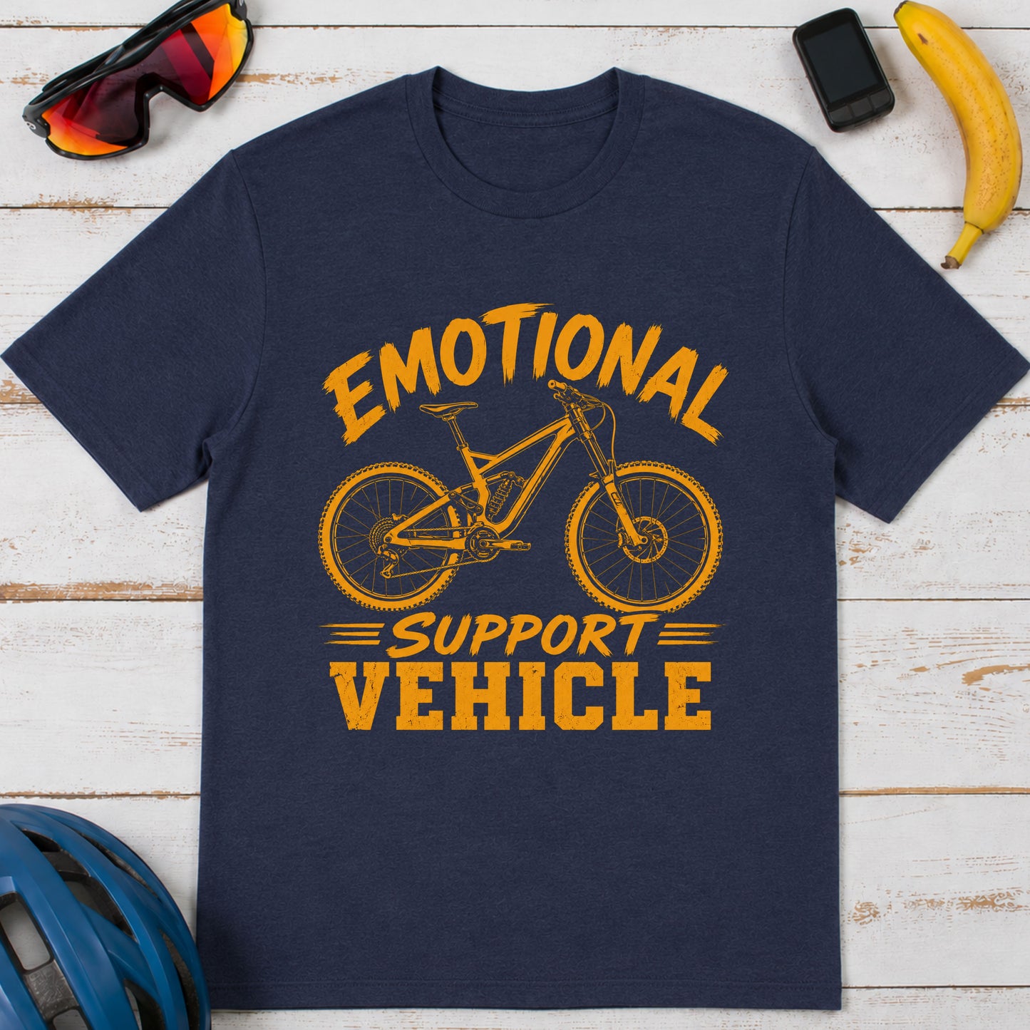 Cycling Tee Emotional Support Vehicle T-Shirt — Funny Enduro T-Shirt