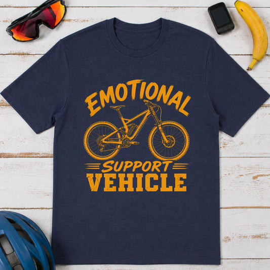 Cycling Tee Emotional Support Vehicle T-Shirt — Funny Enduro T-Shirt
