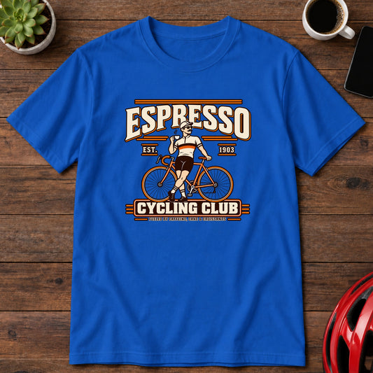 Espresso Cycling Club Vintage Bicycle T-Shirt(Global)