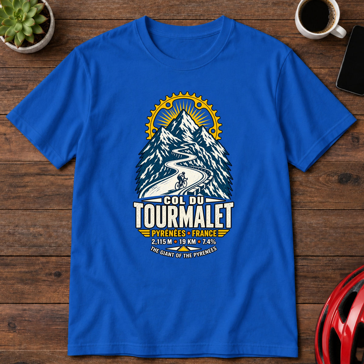 Col du Tourmalet Cycling Climb Tee (Global)