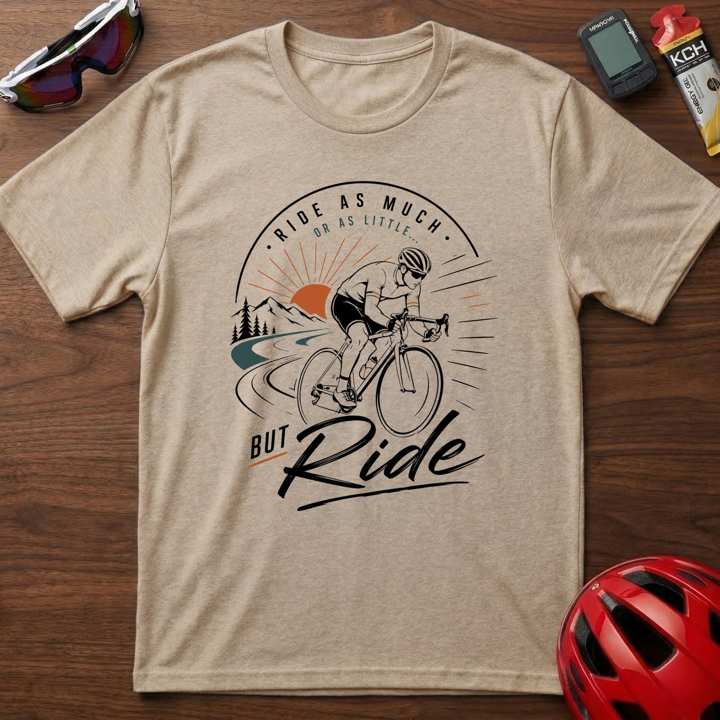 Cycling T‑Shirt — Eddie Merckx 'Ride as Much or as little' Vintage Road Bike Tee