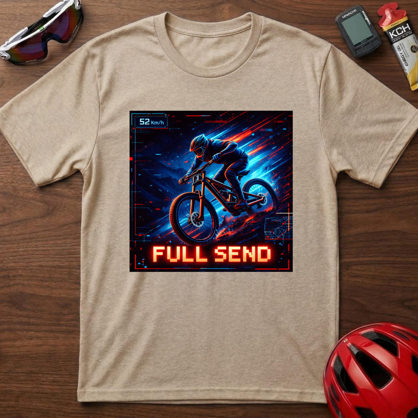 Full Send Downhill MTB Cycling  T-Shirt