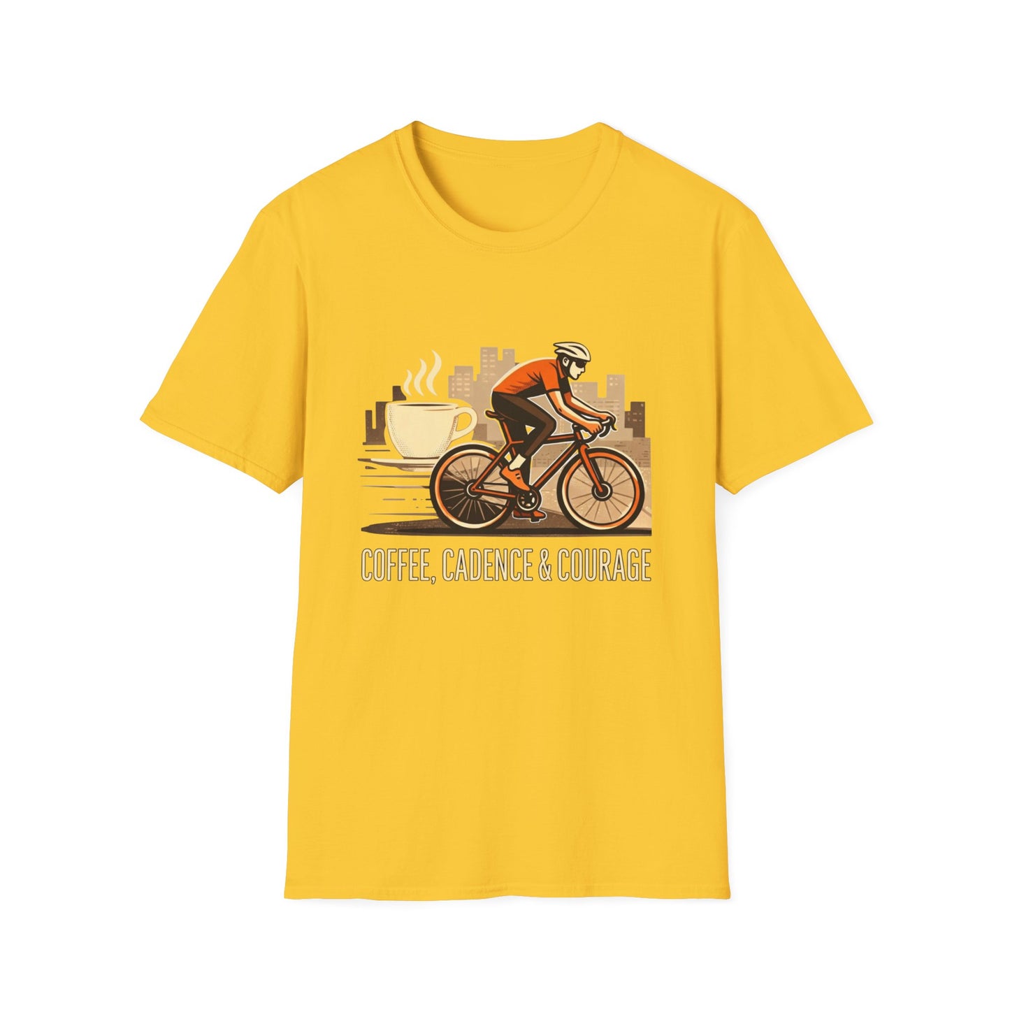 Cadence, coffee & courage Cycling T-Shirt