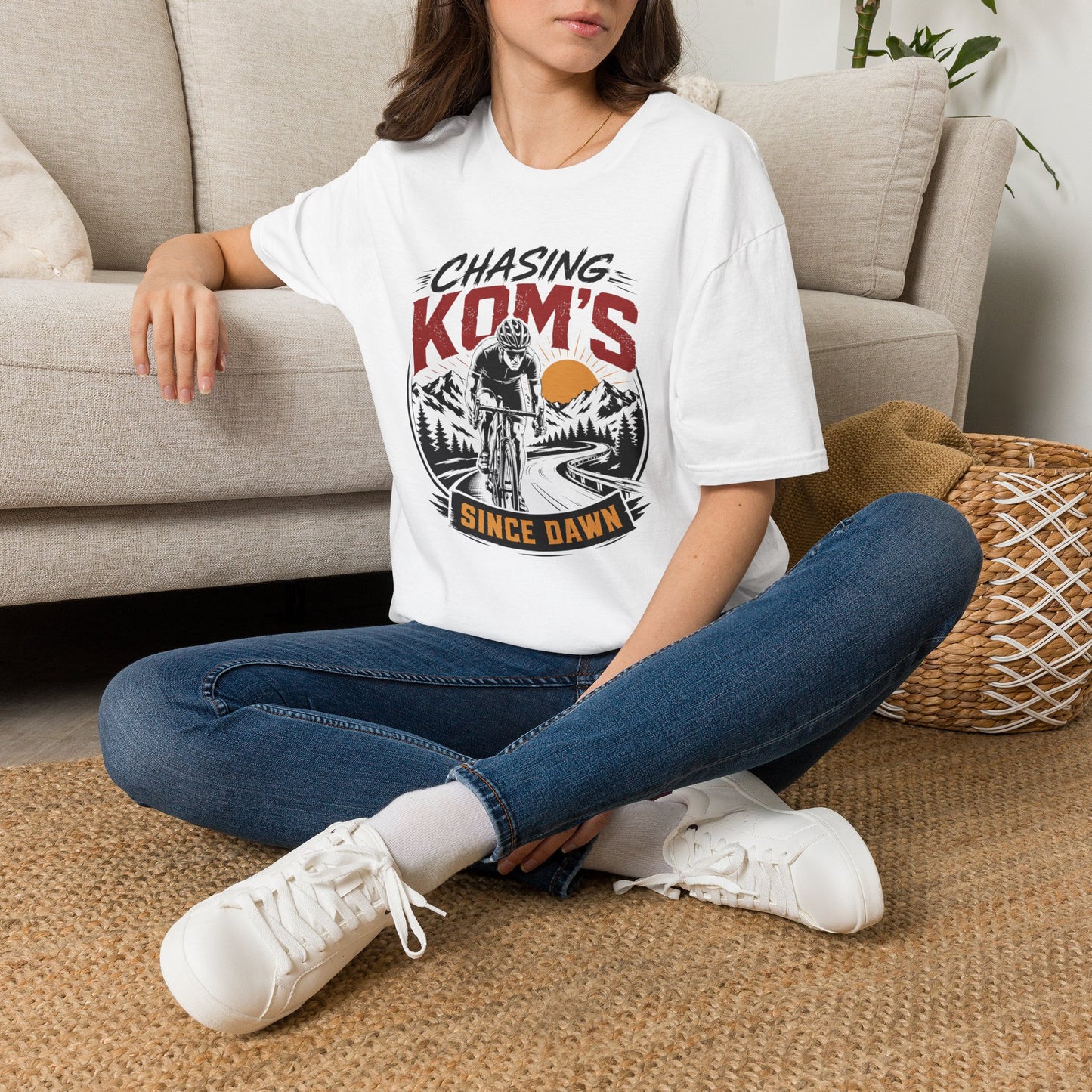 Chasing KOMs Cycling T‑Shirt