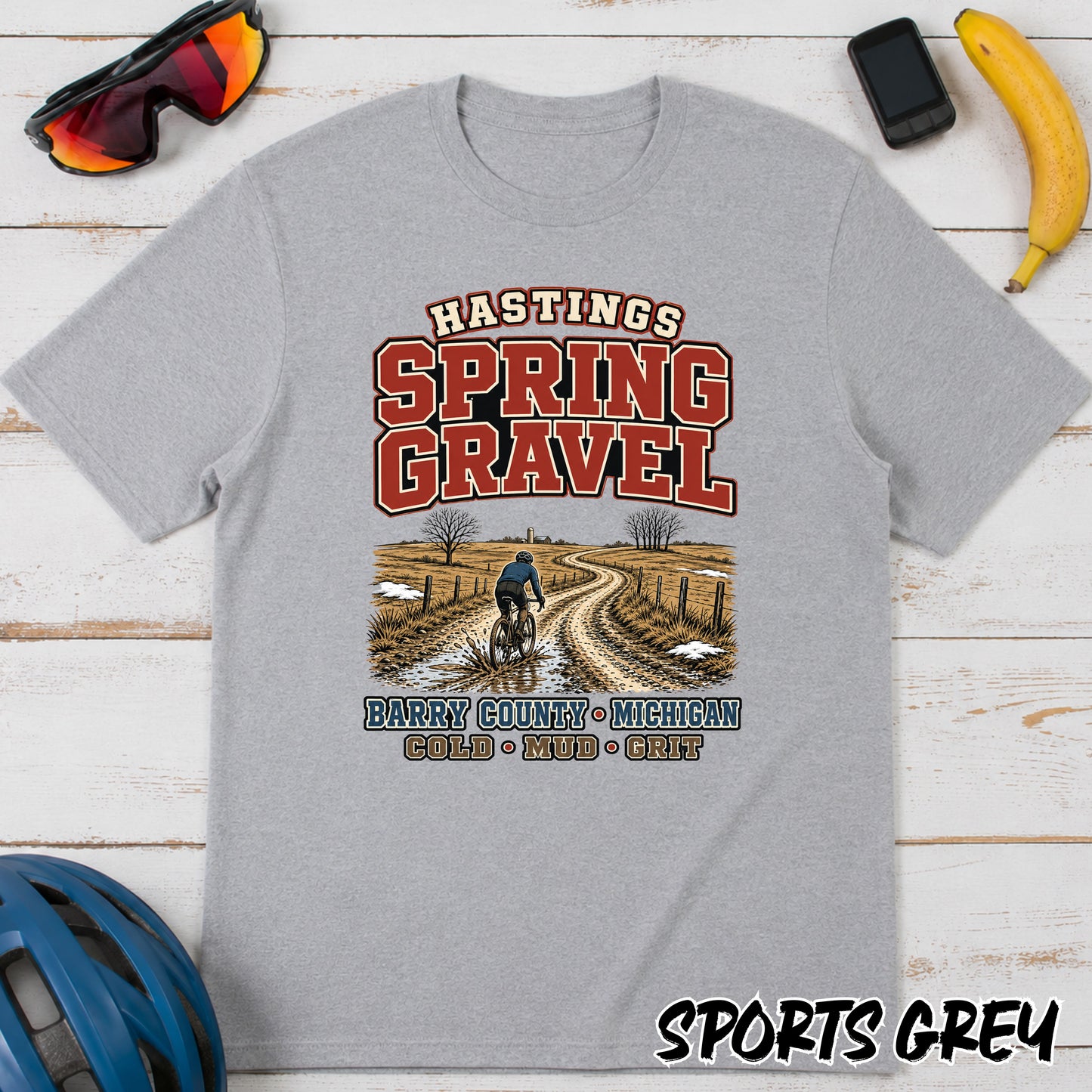 Spring Gravel T-Shirt — Hastings Gravel Ride Graphic Tee