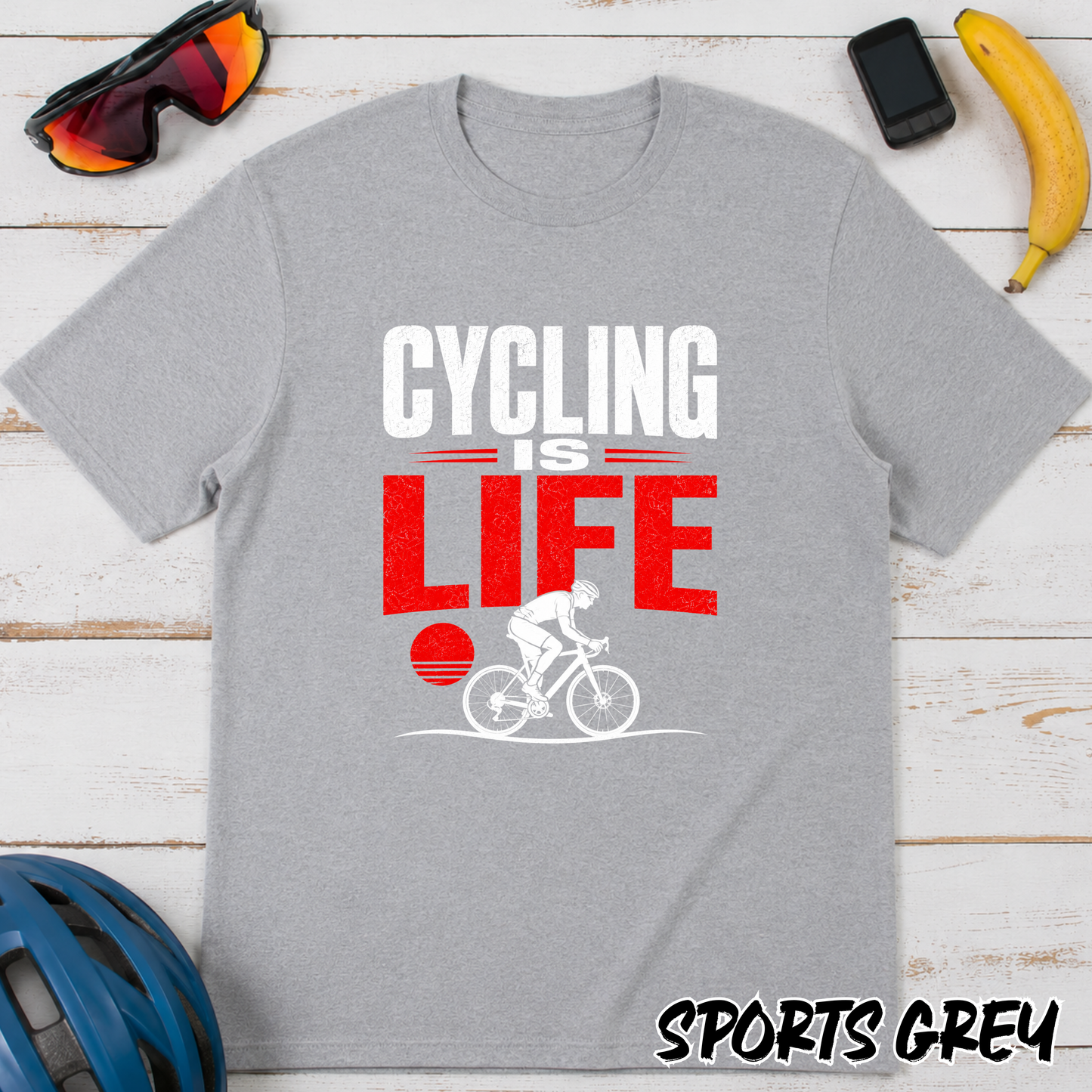 Cycling Is Life T-Shirt — Bold Bike Lover Tee