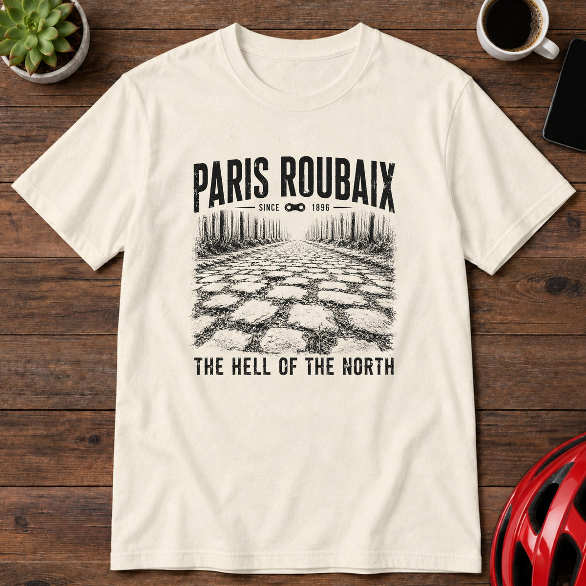 Paris–Roubaix 'The Hell of the North' Cycling T‑Shirt(Global)