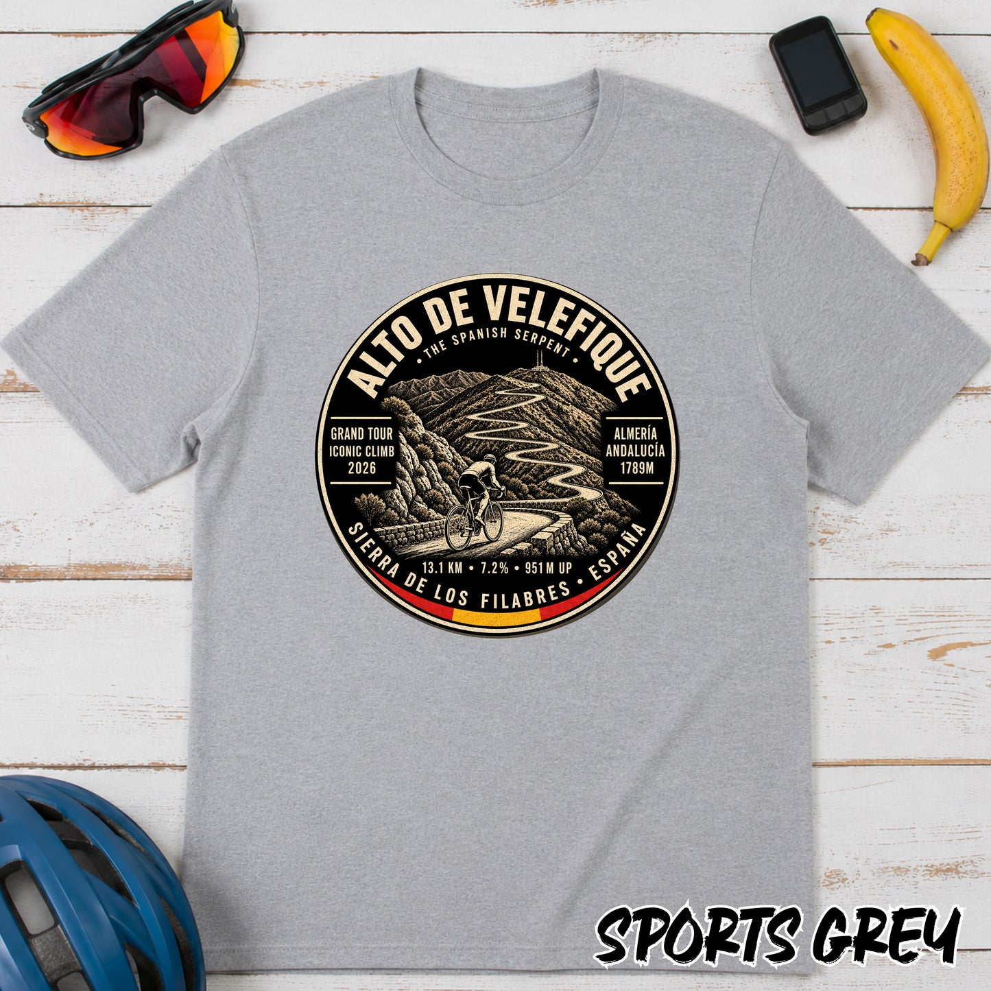 Alto de Velefique Le Vuelta T‑Shirt — Spanish Sierra Climb Tee