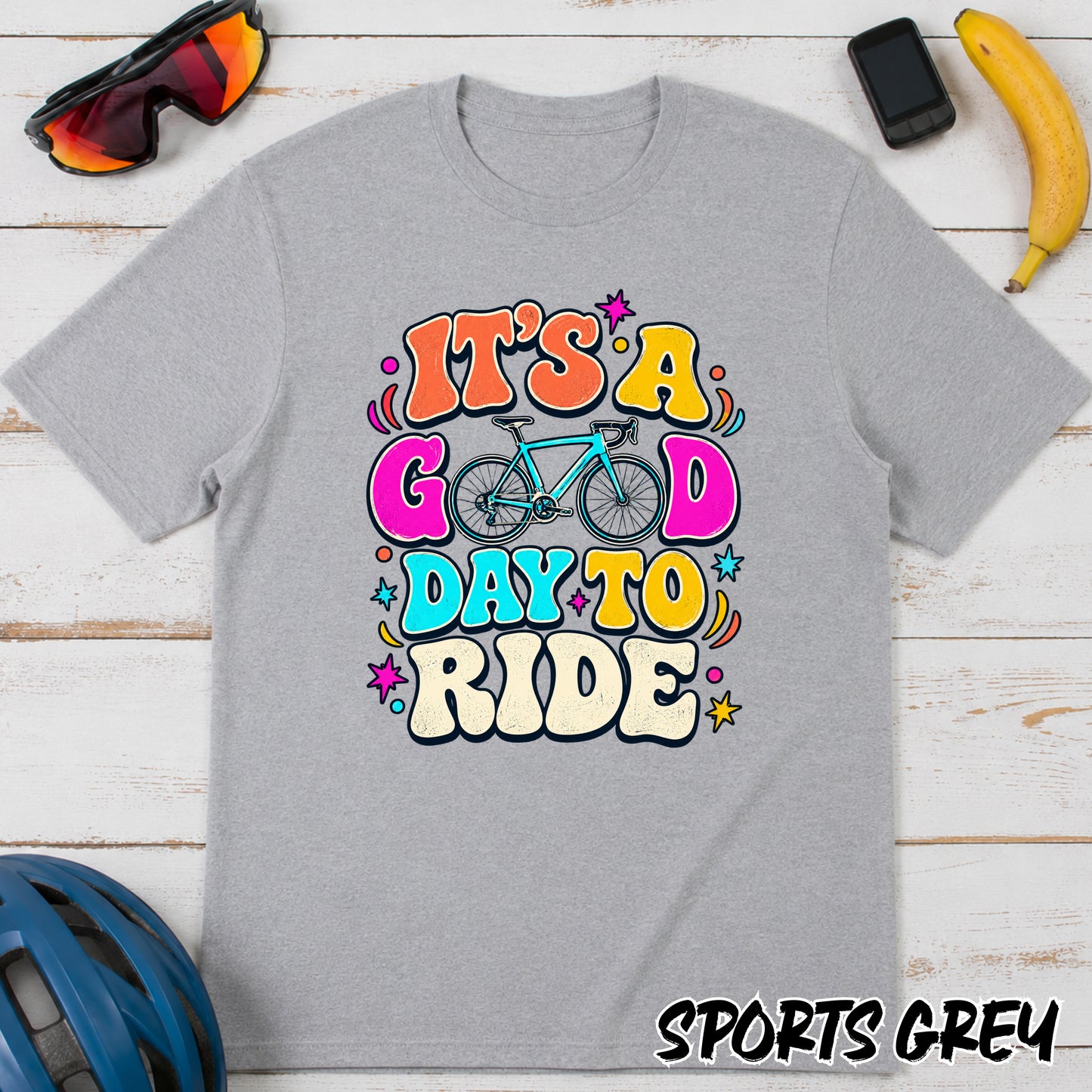 Bike T-Shirt — "It's a Good Day to Ride" Retro Cycling Tee