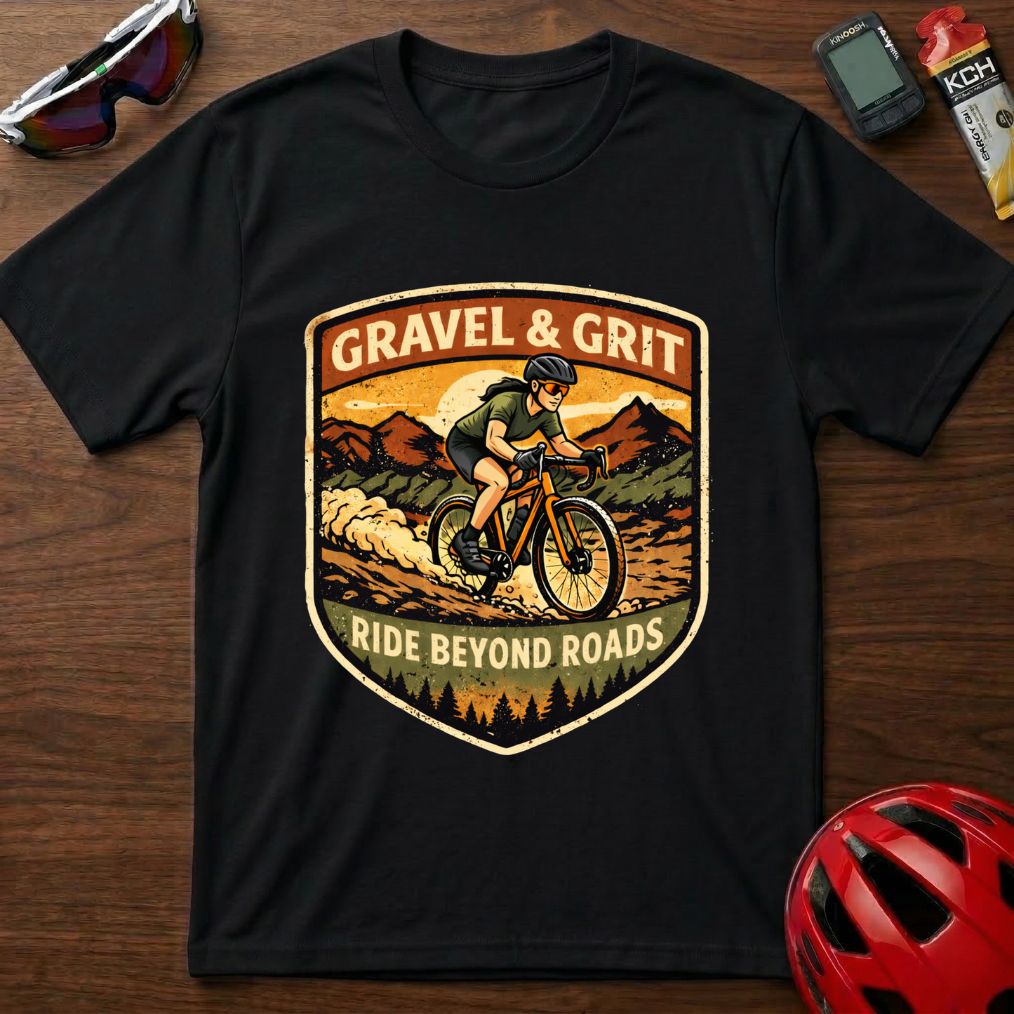 Gravel & Grit Girl Cycling  T-Shirt