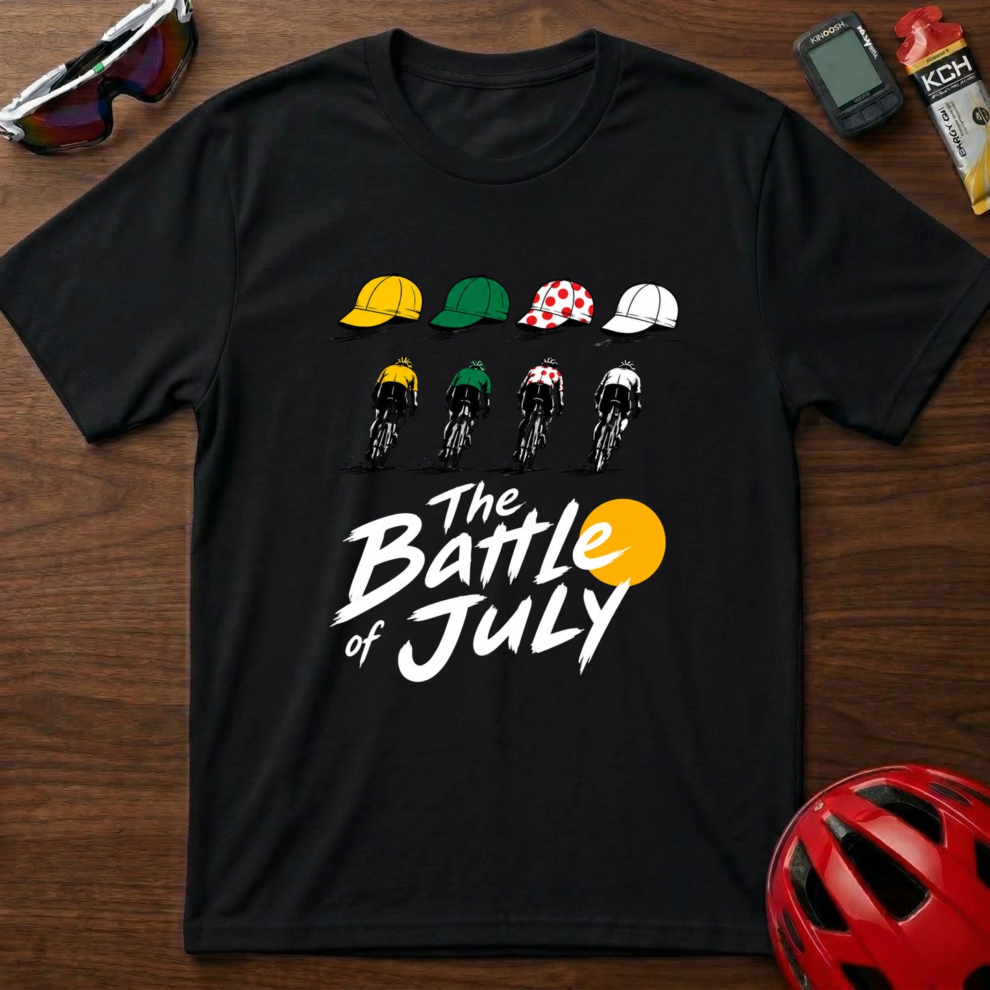 "The Battle of July" Tour de France cycling Graphic T-Shirt