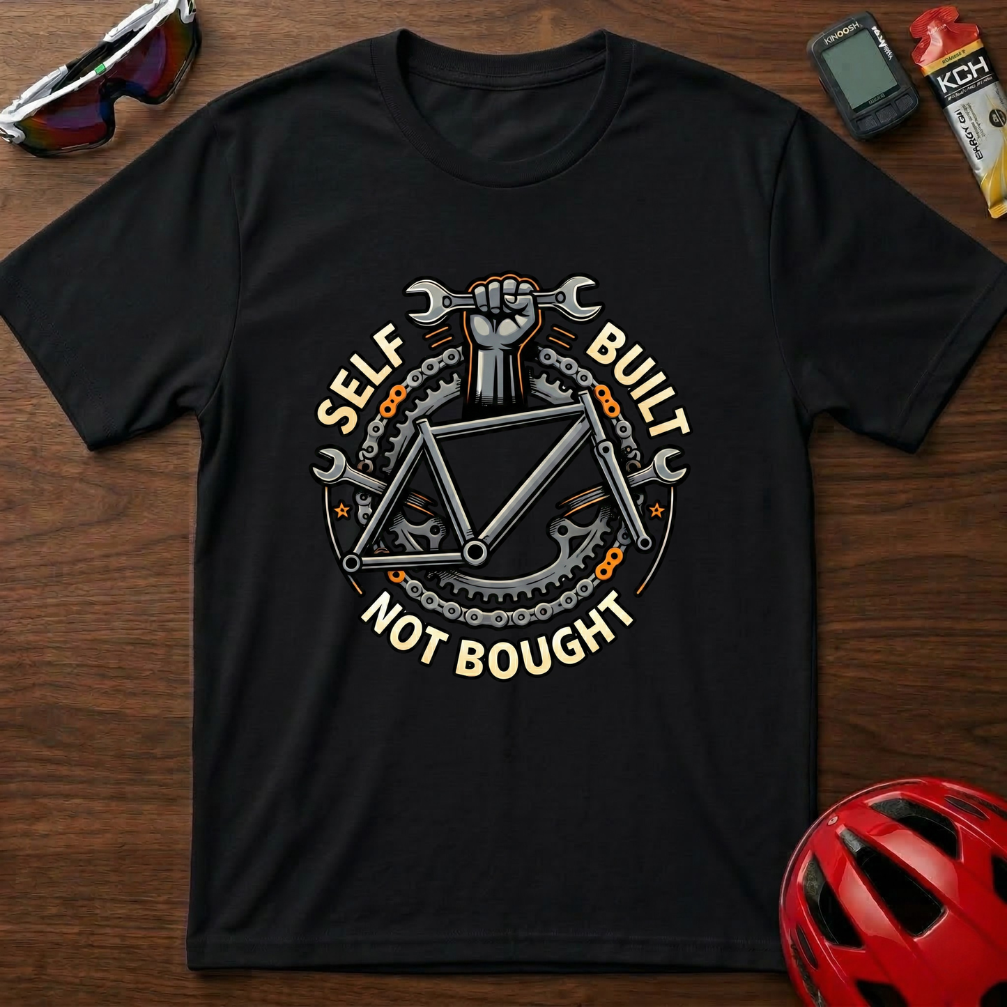 Self Built Not Bought Cycling  T-Shirt